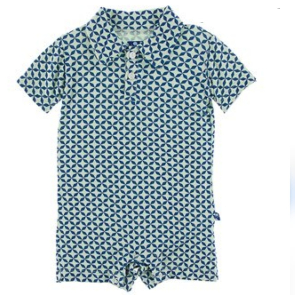 Kickee Pants Polo Romper